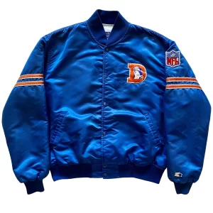 Lewis Hamilton Vintage 80s Denver Broncos Starter Satin Jacket