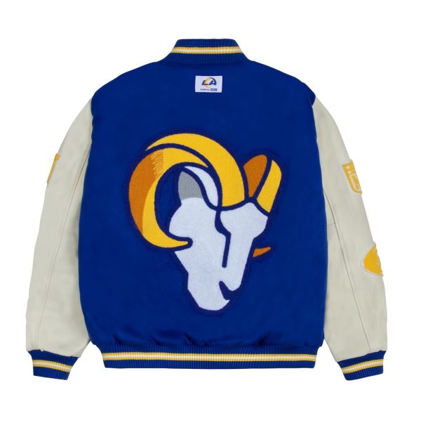 Los Angeles Rams GOLF WANG Royal Letterman Jacket