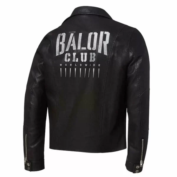 MENS WWE SUPERSTAR FINN BALOR CLUB AUTHENTIC QUILTED BLACK MOTO LEATHER JACKET