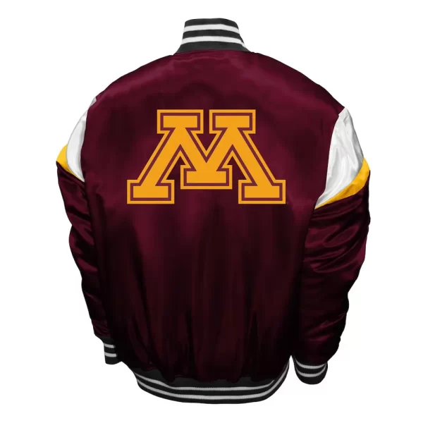 Maroon Minnesota Golden Gophers Power Full-Snap Satin Jacket