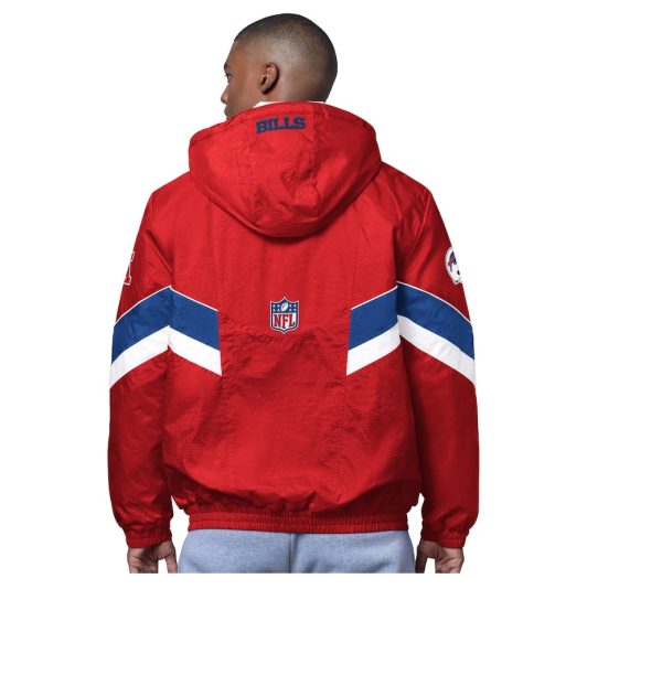 Men's Buffalo Bills OVO x Starter Red Sideline Full-Snap Puffer Jacket