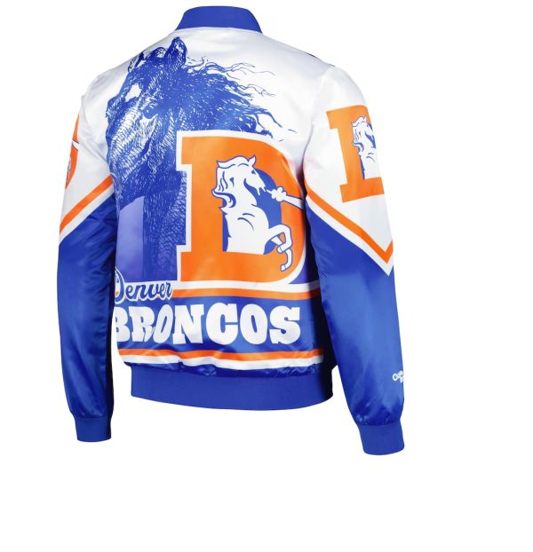 Men's Chalk Line Royal Denver Broncos Fanimation Satin Jacket