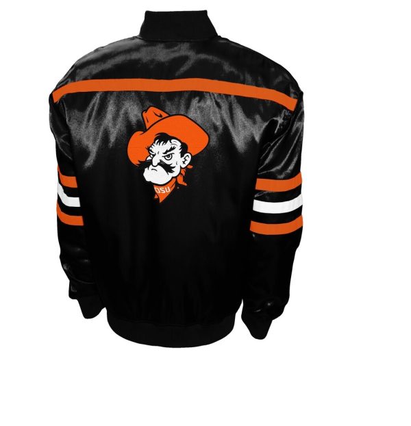 Men's Franchise Club Black Oklahoma State Cowboys 2nd Era Satin Jacket