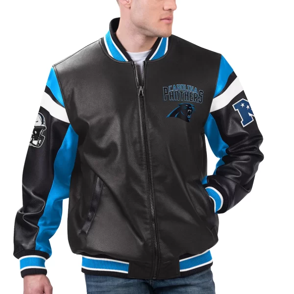 Men's G-III Sports by Carl Banks Carolina Panthers Varsity Jacket