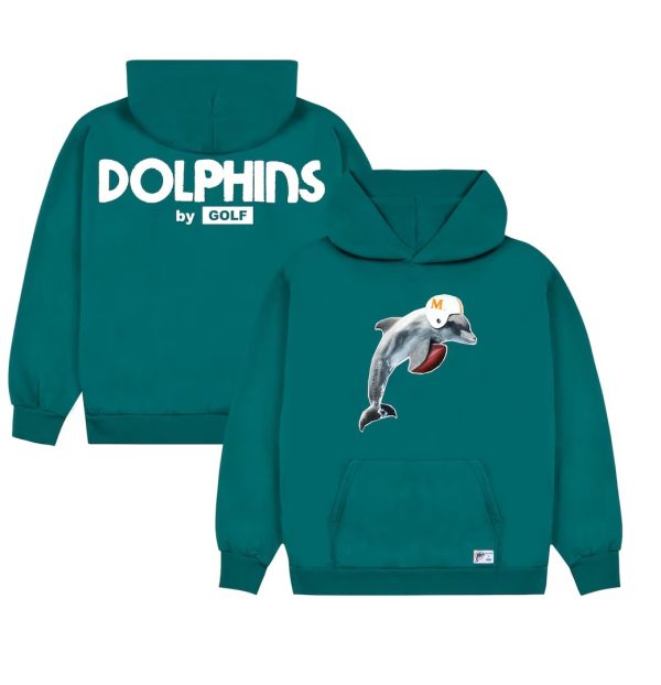 Men's Miami Dolphins GOLF WANG Cutout Pullover Hoodie