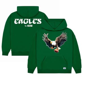 Men's Philadelphia Eagles GOLF WANG Cutout Pullover Hoodie