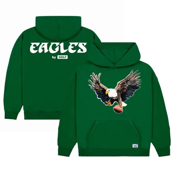 Men's Philadelphia Eagles GOLF WANG Cutout Pullover Hoodie