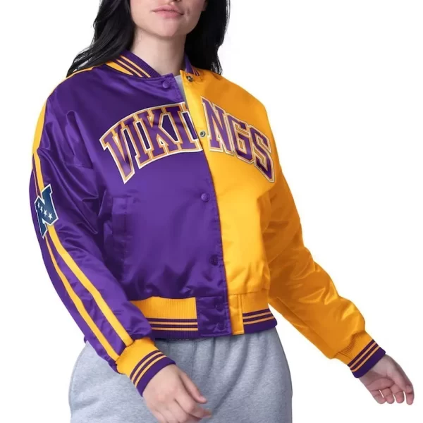 Minnesota Vikings Zone Blitz Purple & Gold Jacket