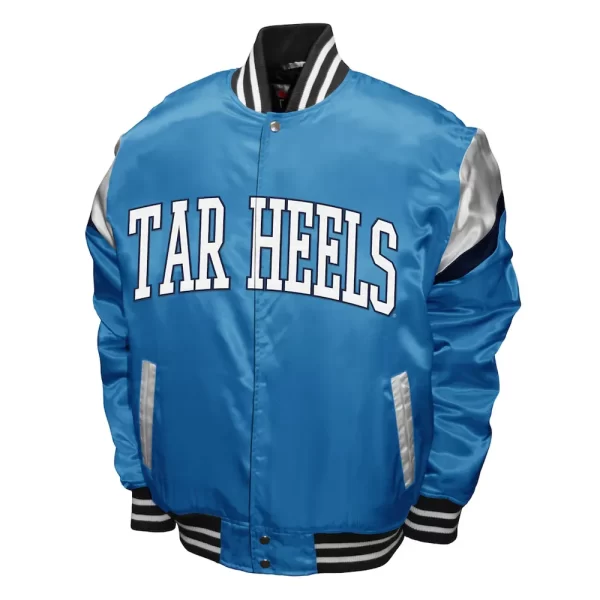 North Carolina Tar Heels Power Carolina Blue Satin Jacket