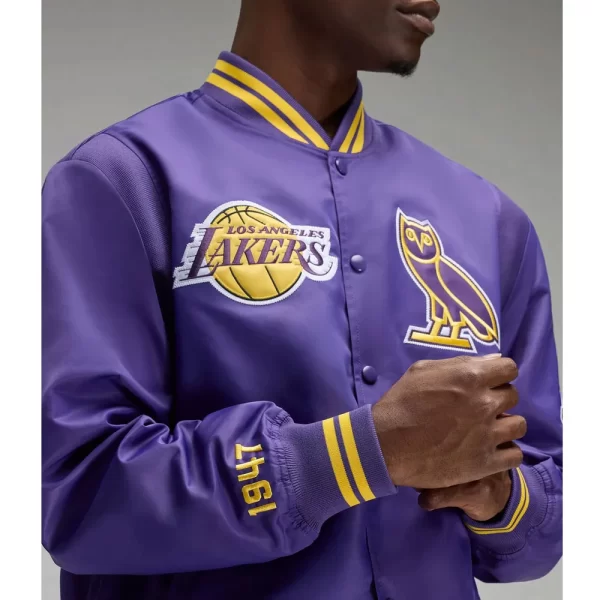 OVO LA Lakers Purple Jacket