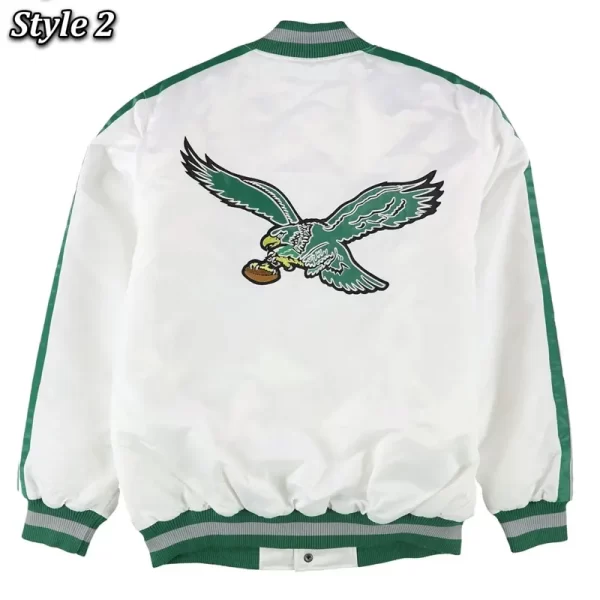 Philadelphia Eagles O-Line Button Up Satin Jacket