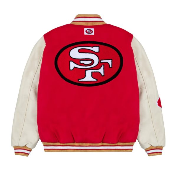 San Francisco 49ers GOLF WANG Scarlet Letterman Jacket