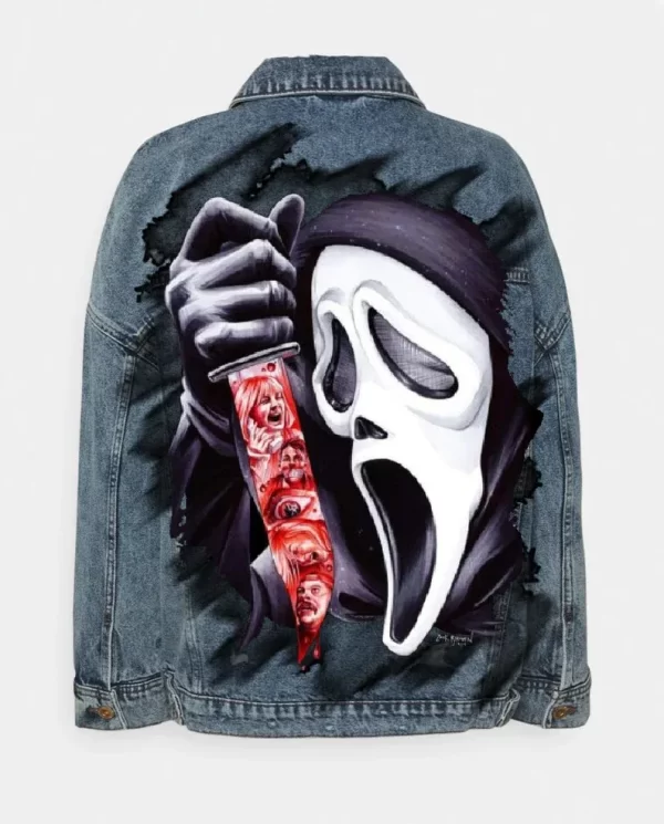 Scream Ghostface Custom Painted Jacket