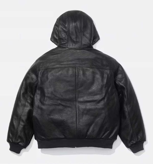 Supreme Dickies Hooded Leather Work Jacket