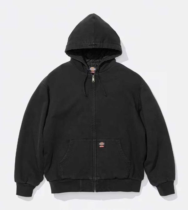 Supremes x Dickies Quilted Lined Zip Up Hooded Sweatshirt