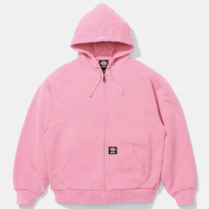 Supremes x Dickies Quilted Lined Zip Up Hooded Sweatshirt