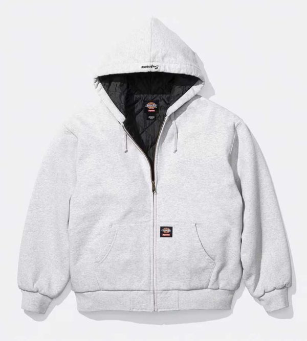 Supremes x Dickies Quilted Lined Zip Up Hooded Sweatshirt