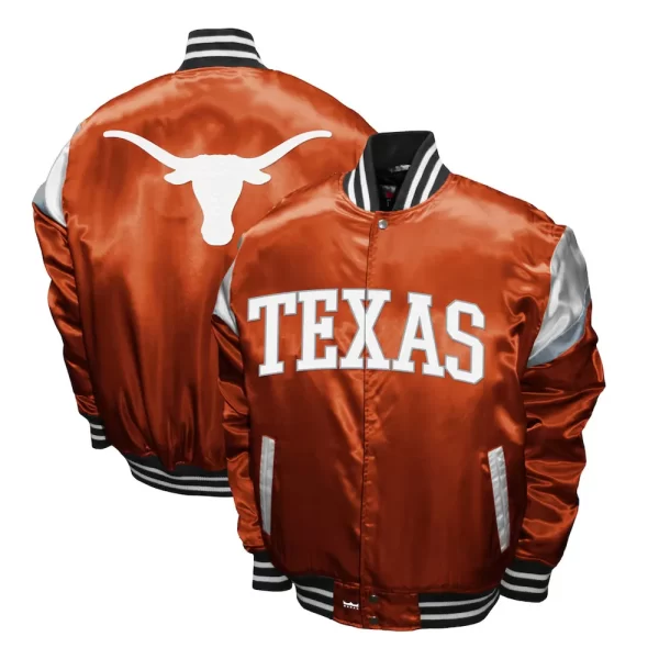 Texas Longhorns Power Burnt Orange Satin Jacket