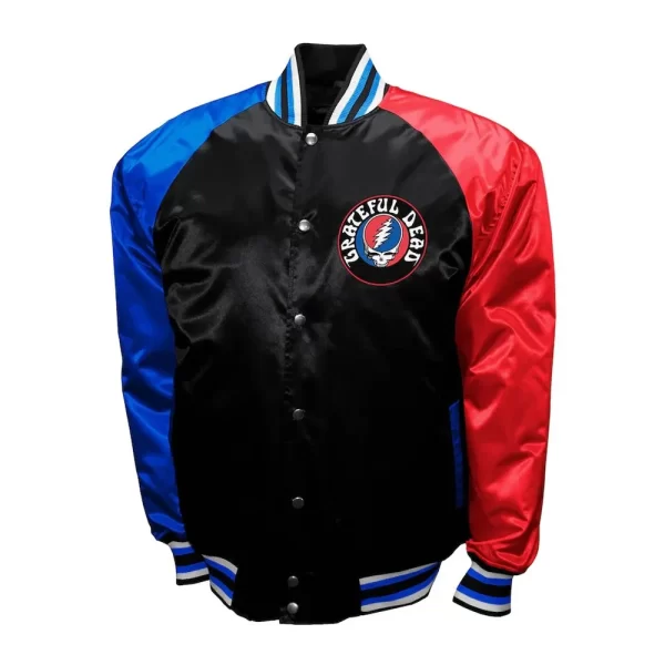 The Grateful Dead Power Black Satin Jacket