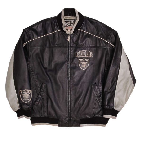 WIN NFL LOS ANGELES RAIDERS LEATHER JACKET