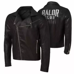 WWE SUPERSTAR FINN BALOR CLUB AUTHENTIC QUILTED BLACK MOTO LEATHER JACKET