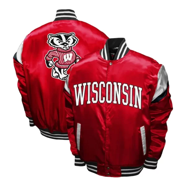 Wisconsin Badgers Power Satin Jacket