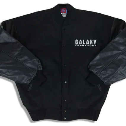 1990's FRANKFURT GALAXY BLACK VARSITY JACKET