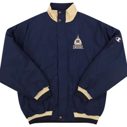 1990's Notre Dame Champion Rain Satin Jacket