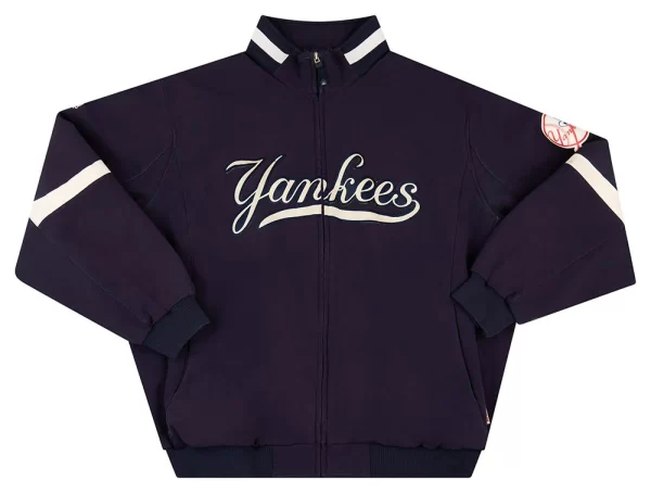 2009 NEW YORK YANKEES MAJESTIC THERMA BASE BLACK JACKET