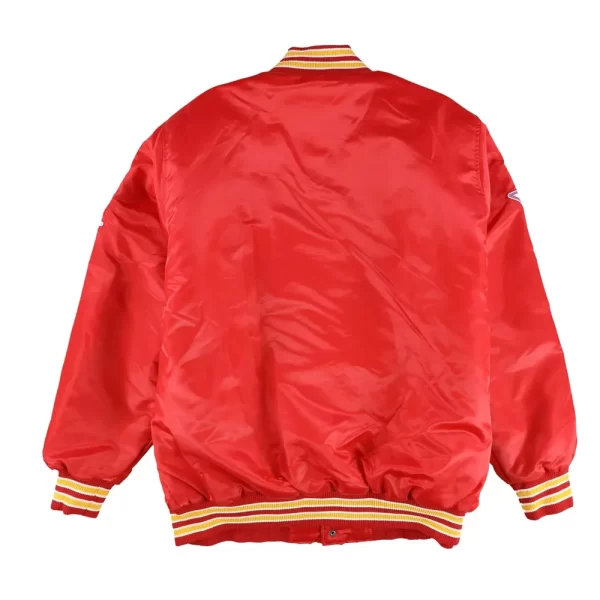 All Star Game Atlanta Hawks Red Satin Jacket