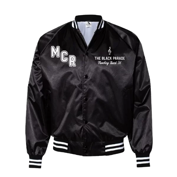 Black Parade Marching Band Satin Jacket