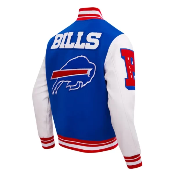 Buffalo Bills Mashup Rib Varsity Wool Leather Jackets