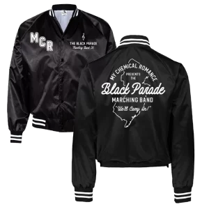 Buy Black Parade Marching Band Satin Jacket