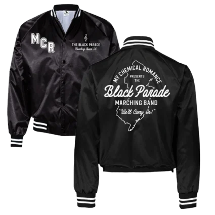 Buy Black Parade Marching Band Satin Jacket