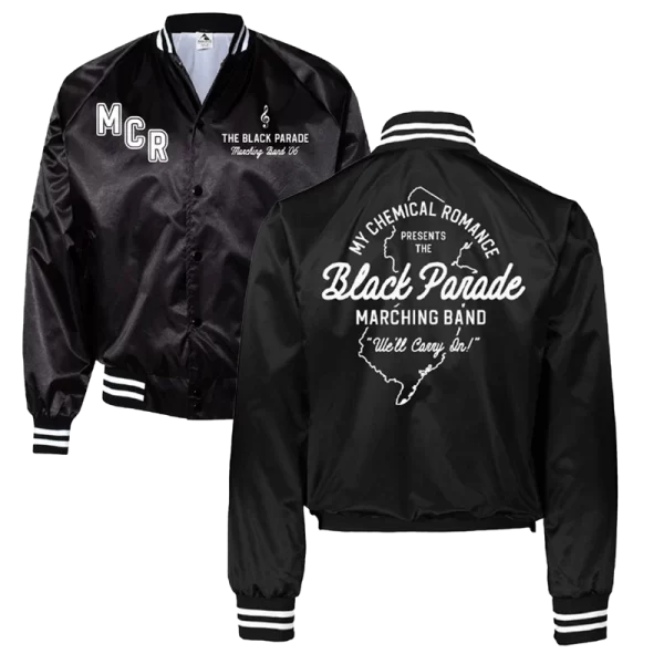 Buy Black Parade Marching Band Satin Jacket