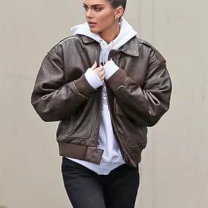 Buy Kendall Jenner Leather Jacket