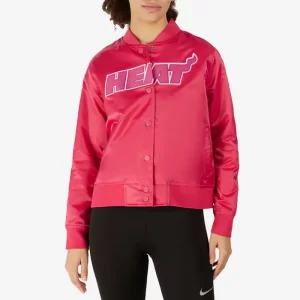 Buy Miami Heat Triple Pink Satin Jacket