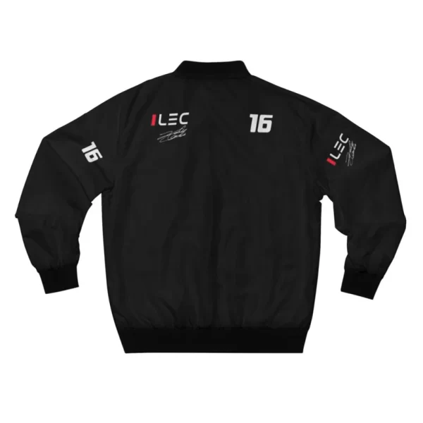 Charles Leclerc Ferrari F1 2024 Bomber Zip Jacket