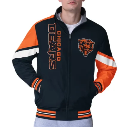 Chicago Bears Strong Arm Navy Blue Jacket