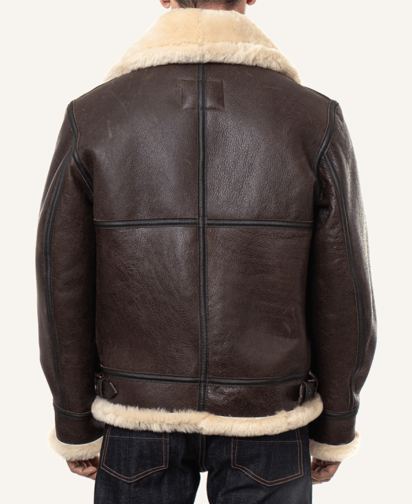 Classic Brown Sheepskin B3 Bomber Shearling Jacket