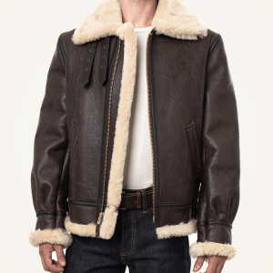 Classic Sheepskin B3 Bomber Shearling Brown Jacket