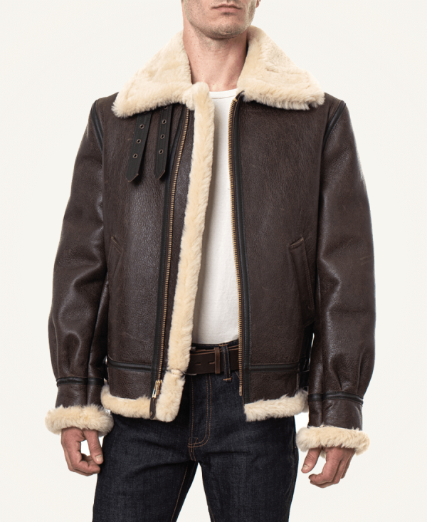 Classic Sheepskin B3 Bomber Shearling Brown Jacket