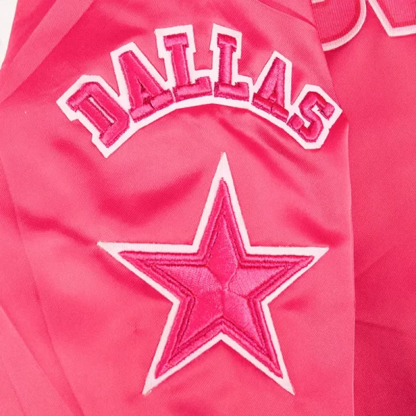 Dallas Cowboys Triple Pink Satin Jacket