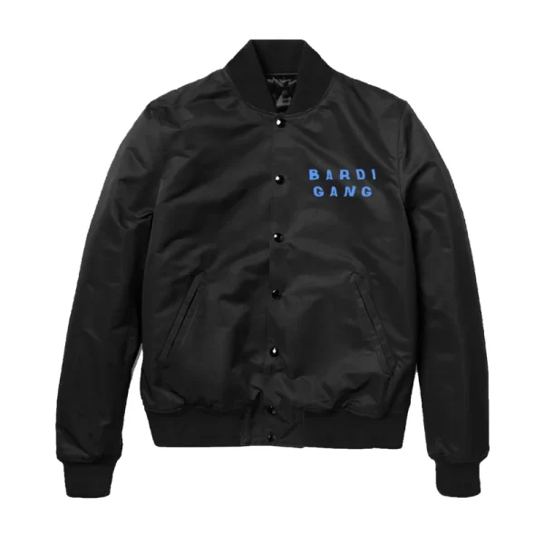 Drip Drip Bardi Gang Black Bomber Jacket