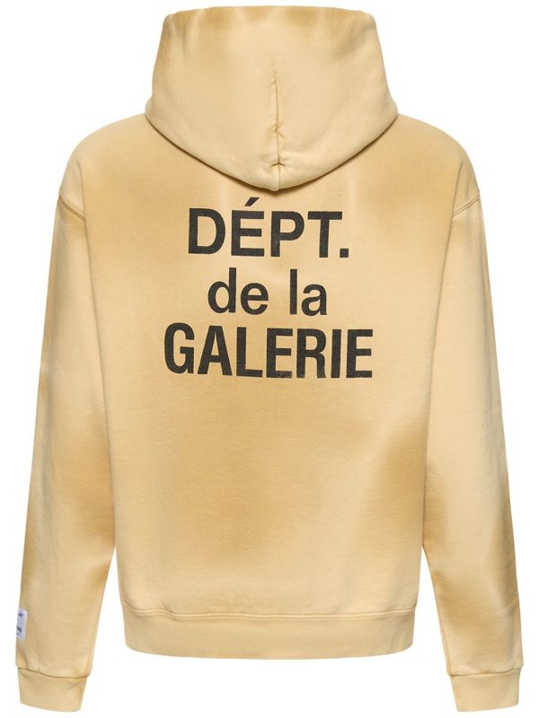 Gallery Dept Washed logo zip hoodie