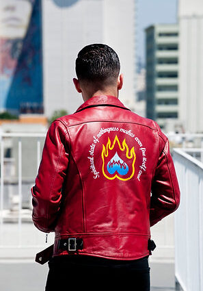 Get Kamen Rider Accel Red Motorcycle Leather Jacket