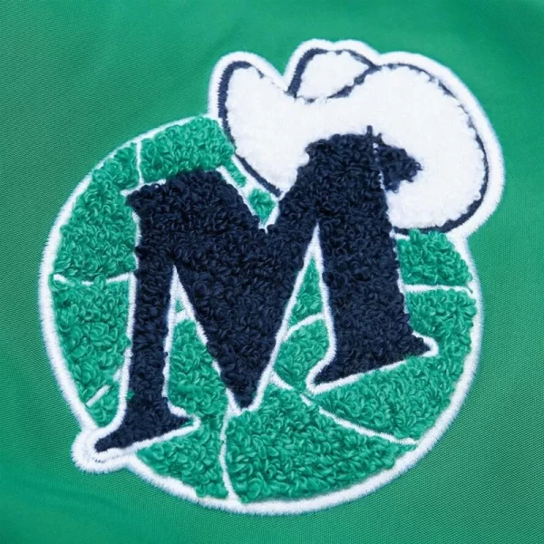 Green Dallas Mavericks Satin Jacket