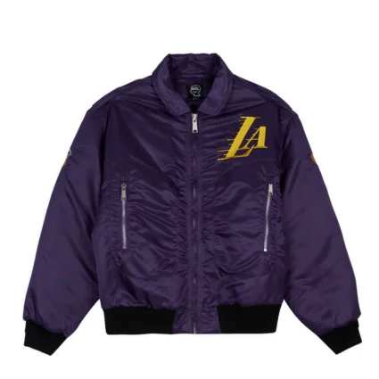 Lakers x Brain Dead Flight Purple Jacket