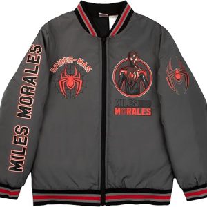 Marvel Avengers Spider-Man Black Panther Miles Morales Bomber Jacket