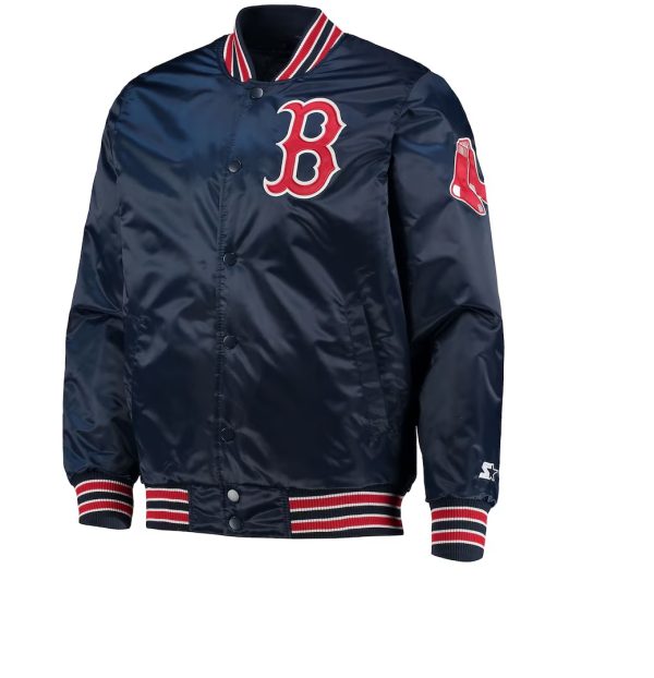 Men's Boston Red Sox Starter Navy Blue The Diamond Jacket